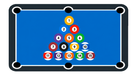 Symbol: Straight-Pool-Rack für 14/1